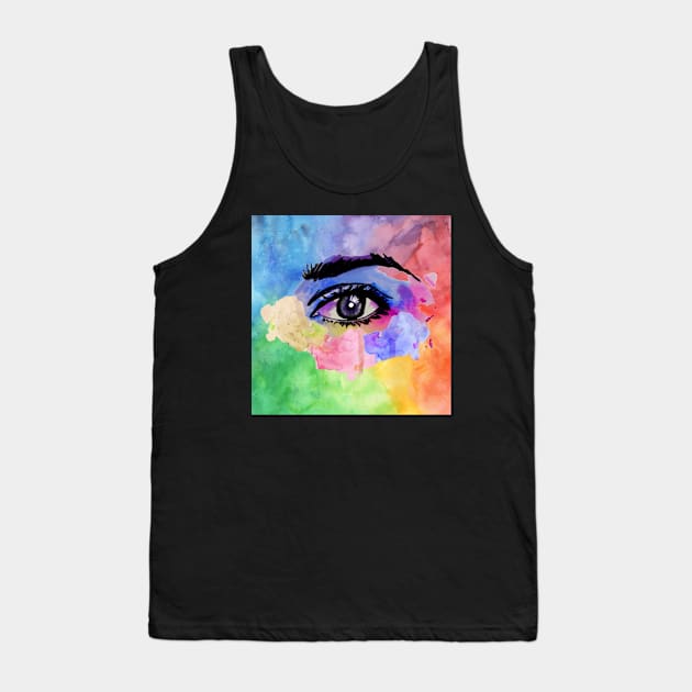 Eye to my soul Tank Top by Art by Ergate